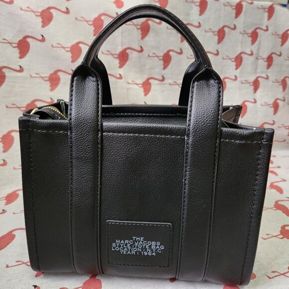 Marc Jacobs The Mini Travel Leather Handbag Womens Black - Picture 4 of 6